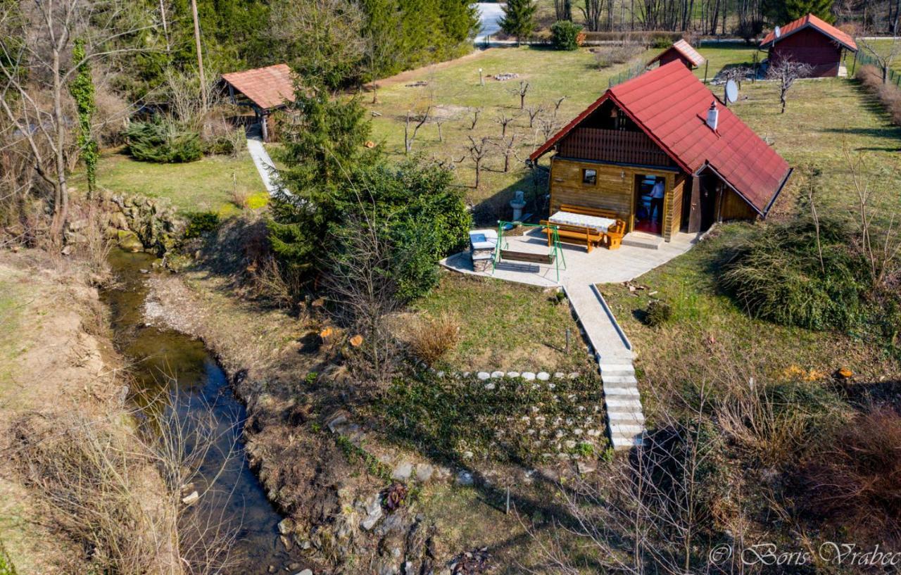 Wooden Cabin Zurej With Hot Tub Bukovje v Babni Gori Екстериор снимка
